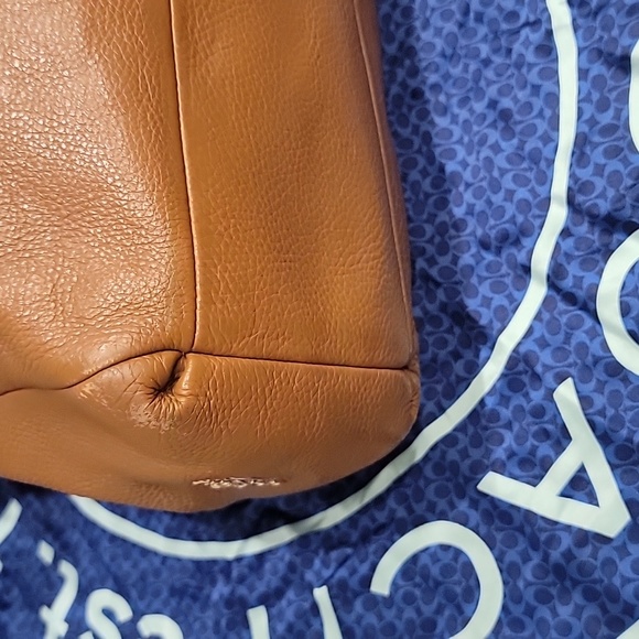 COACH F35723 Phoebe Camel Pebbled Leather Shoulder Handbag - Picture 8 of 13